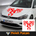 Dragon Front Bonnet Car Sticker. Off-Road Sticker Dragon Front Bonnet Car Sticker. Off-Road Sticker
