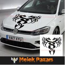 Dragon Front Bonnet Car Sticker. Off-Road Sticker