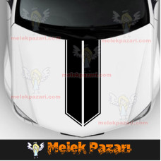 Car Bonnet Strip Sticker