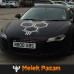 Car Sticker: Front Bonnet with Honeycomb Design