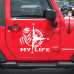 Adesivo per auto Bussola Dakar My Life Adesivo per auto Bussola Dakar My Life