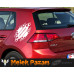 Custom Text, Tribal Car Sticker