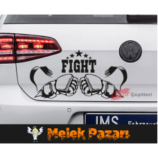 „Fight Martial Arts Gym“-Autoaufkleber