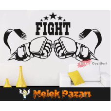 Fight, Martial Arts Gym Wall Sticker Fight, Martial Arts Gym Wall Sticker
