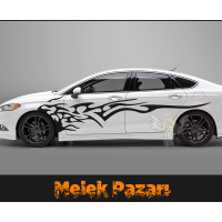 Tribal Alev Car Sticker. Car Decal Tribal Alev Car Sticker. Car Decal