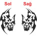 Tribal Wolf Car Sticker Tribal Wolf Car Sticker
