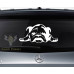 Pegatina de coche de perro perezoso Pegatina de coche de perro perezoso