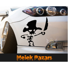 Pirate Skeleton Car Sticker