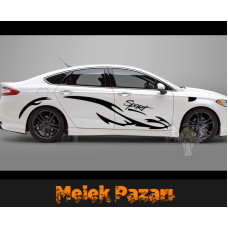 Autocollant de voiture Tribal Alev Sport. Décalcomanie pour voiture Autocollant de voiture Tribal Alev Sport. Décalcomanie pour voiture
