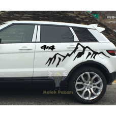 4x4 Mountain Off-road Car Sticker 4x4 Mountain Off-road Car Sticker