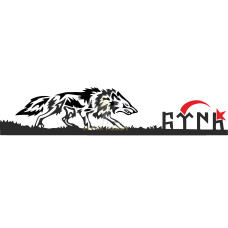 Old Turkic ‘Turk’, ‘Wolf’ and ‘Moon and Star’ car sticker