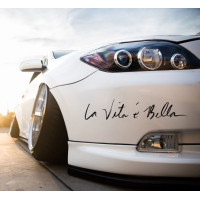 Life Is Beautiful, La vita e Bella Customised Car Sticker Life Is Beautiful, La vita e Bella Customised Car Sticker