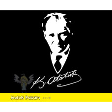Signed Atatürk Car Sticker