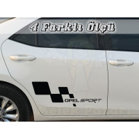 Ensemble d’autocollants de voiture Opel Sport gauche et droit
