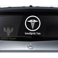 Health Logo  Customised Car Sticker