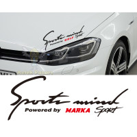 Sport Mind Car Sticker. We’ll print the make of your choice.