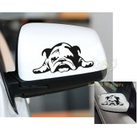 Juego de pegatinas para espejos de coche de perro perezoso (izquierdo y derecho) Juego de pegatinas para espejos de coche de perro perezoso (izquierdo y derecho)