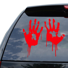 Zombie Hands Car Sticker