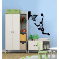 Basketball Slam Dunk Wall Sticker