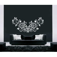 Adesivo murale floreale decorativo