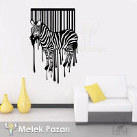 Zebra-Patterned Wall Sticker, Wall Decoration Zebra-Patterned Wall Sticker, Wall Decoration