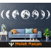 Phases of the Moon Space Wall Sticker Phases of the Moon Space Wall Sticker