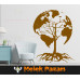 Autocollant mural Tree World Autocollant mural Tree World