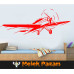 Single-Propeller Aeroplane Wall Sticker Single-Propeller Aeroplane Wall Sticker