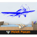 Single-Propeller Aeroplane Wall Sticker Single-Propeller Aeroplane Wall Sticker