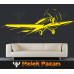 Single-Propeller Aeroplane Wall Sticker Single-Propeller Aeroplane Wall Sticker