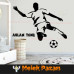 Adesivo murale calciatore