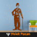 Charlie Chaplin Wall Sticker