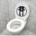 Schild für Damentoilette, Toilettenaufkleber, Abziehbild Schild für Damentoilette, Toilettenaufkleber, Abziehbild