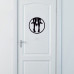 Schild für Damentoilette, Toilettenaufkleber, Abziehbild Schild für Damentoilette, Toilettenaufkleber, Abziehbild