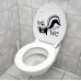Adesivo per WC e bagno con cimice Adesivo per WC e bagno con cimice