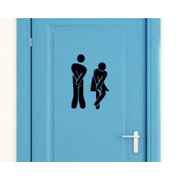 Mr, Mrs ‘Witty’ 2 Toilet Entrance Sticker