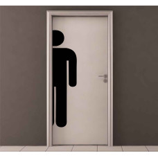 Autocollant d’entrée pour toilettes hommes Autocollant d’entrée pour toilettes hommes