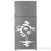 Palm Tree and Sunset Scene White Goods Sticker