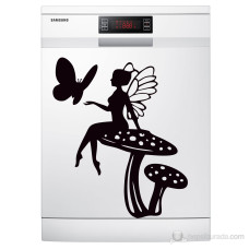 Fairy and Butterfly White Goods Sticker