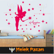 Customisable Name, Star Fairy Children’s Bedroom Wall Sticker Customisable Name, Star Fairy Children’s Bedroom Wall Sticker