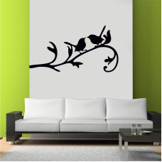 Birds on a Tree Branch Wall Sticker
