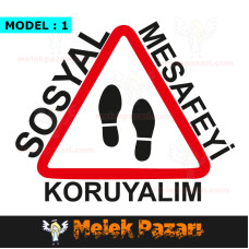 Let’s Maintain Social Distancing – Floor Sticker