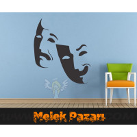Theatre Masks Wall Sticker