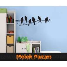 Birds on a Tree Branch Wall Sticker