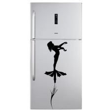 Girl Playing the Violin – White Goods Sticker