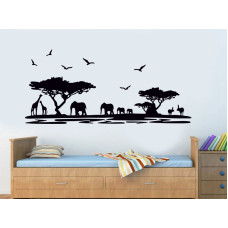 African Nature Scenery Wall Sticker African Nature Scenery Wall Sticker