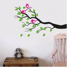 Birds on a Tree Branch Wall Sticker