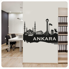 Ankara City Skyline Wall Sticker