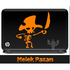 Pirate Skeleton Laptop Sticker