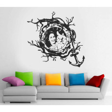 Tree Branches and Ship’s Anchor Custom-designed Wall Sticker